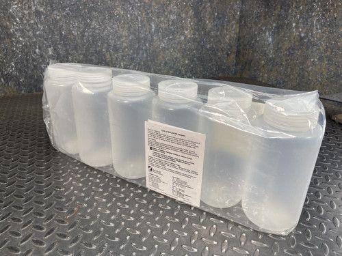 6 - Nalgene 2105-0032 Wide Mouth PP Bottles, 1000 ml, w/Caps