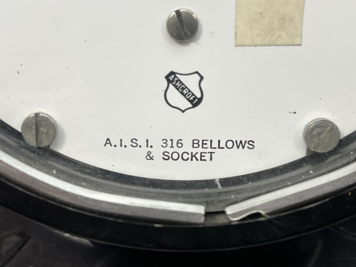 Ashcroft 4.5" Gauge, Pressure, 0 to 20 In. Water, 316 Bellows / Socket