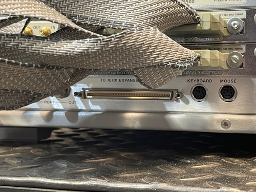 Agilent HP 16702B Logic Analysis System With Two 16557D Cards w/ Cables