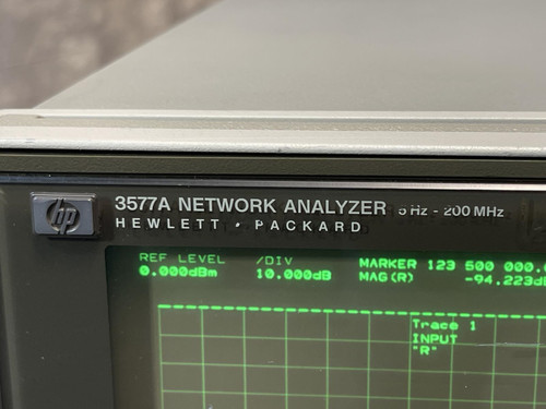 HP / Agilent 3577B Network Analyzer, 5Hz-200MHz