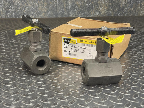 Apollo Valves 60B-104-24 3/4" Needle Valve - Lot of 2 Apollo 60B-104-24