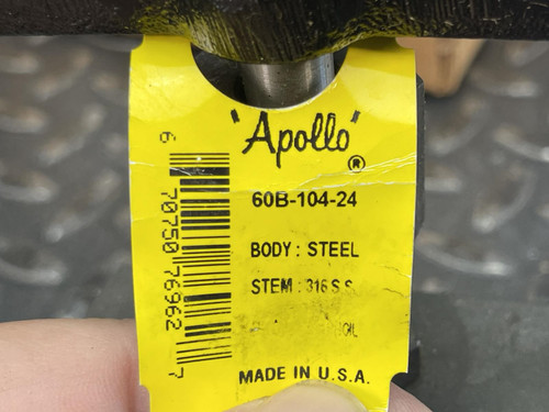 Apollo Valves 60B-104-24 3/4" Needle Valve - Lot of 2