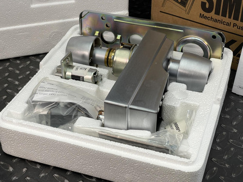 Kaba 1021M-260-41 L1000 Mechanical Push Button Lock Satin Chrome