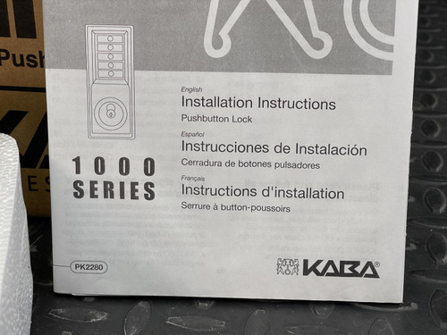 Kaba 1021M-260-41 L1000 Mechanical Push Button Lock Satin Chrome