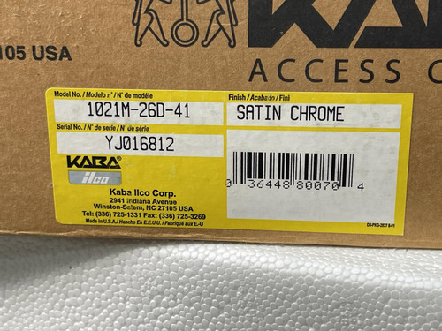 Kaba 1021M-260-41 L1000 Mechanical Push Button Lock Satin Chrome