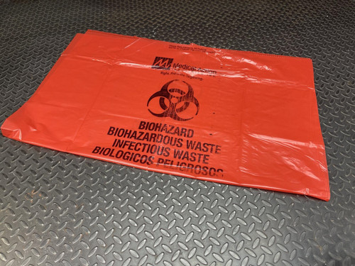 Biohazard Medical Action104M Waste Bags 33 Gallon - Case/250 Bags