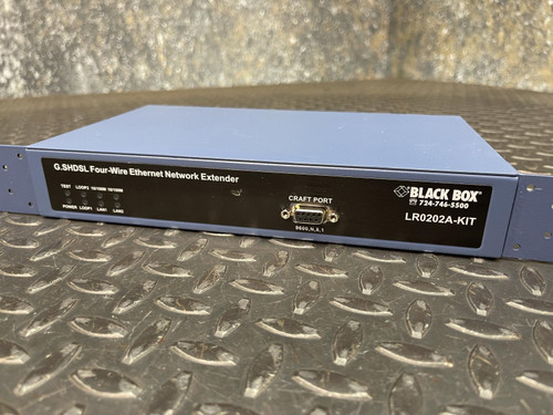 Lot of 2 Black Box LR0202A-KIT Extender 4 Wire Ethernet Network Extender