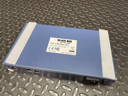 Lot of 2 Black Box LR0202A-KIT Extender 4 Wire Ethernet Network Extender