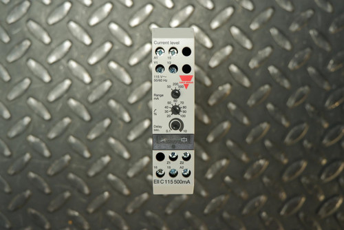 Carlo Gavazzi EIIC115500MA Over Current Relay - DIN Rail Mount 115VAC -Unused