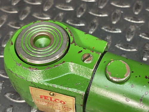 Felco Low Lift Precision Hydraulic Jack, 10 Ton, 1.500" Lift w/ Wooden Case