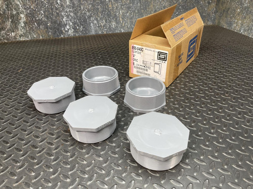 Lot of 5 Spears 850-040C 4 in. MIPT Straight Schedule 80 CPVC Plug Spears 850-040C