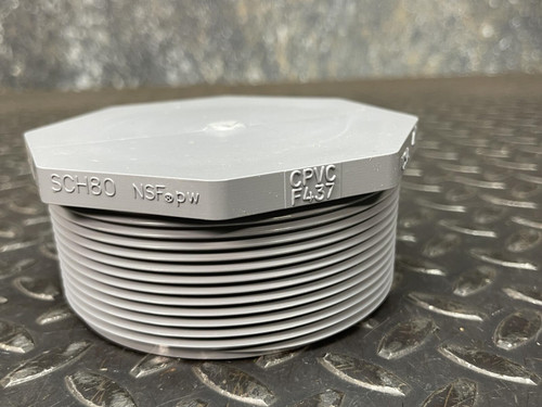 Lot of 5 Spears 850-040C 4 in. MIPT Straight Schedule 80 CPVC Plug