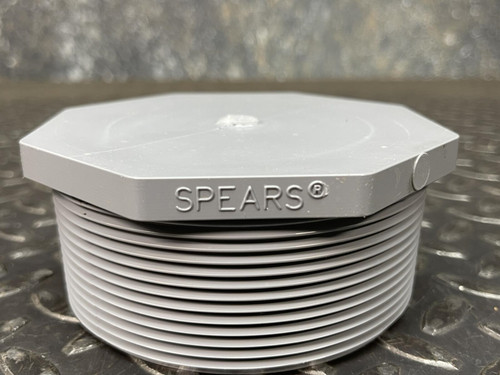 Lot of 5 Spears 850-040C 4 in. MIPT Straight Schedule 80 CPVC Plug