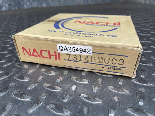 Nachi 7314BMUC3 Bearing, Ball ,Angular Contact 70mm Bore, 150mm OD, 35mm Wide