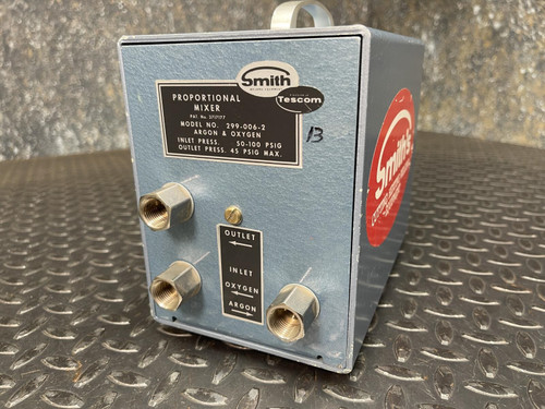 Smith 299-006-2 Proportional Mixer, Argon & Oxygen