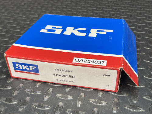 SKF 6314-2RS-JEM Deep Groove Ball Bearing, Double Sealed 70 x 150 x 35mm