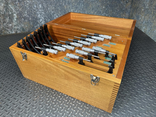 Brown & Sharpe 12 Piece Outside Micrometer Set 0-12" (Metric)
