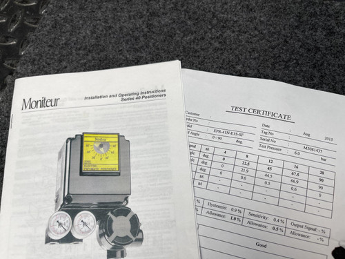Moniteur EPR-41N-E1S-SF Electro-Pneumatic Positioner