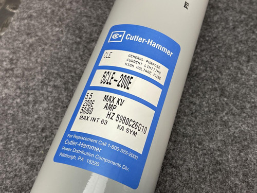 Cutler Hammer/Eaton 5CLE-200E 5980C26G10 Fuse 200A 5.5KV