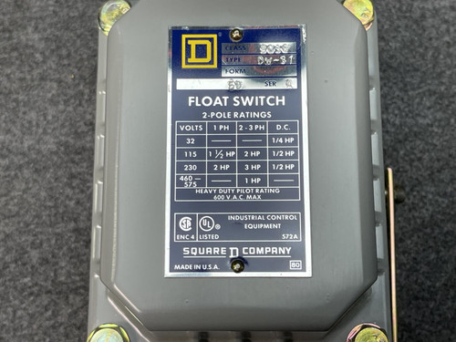 Square D 9036 DW-31 Series A Open Tank Float Switch 9036DW31