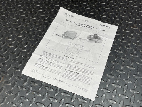 Square D 9036 DW-31 Series A Open Tank Float Switch 9036DW31