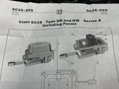 Square D 9036 DW-31 Series A Open Tank Float Switch 9036DW31