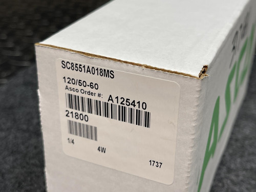 Asco SC8551A018MS Spool 30-150psi 120V/50-60 1/4" Solenoid Valve 5-Port
