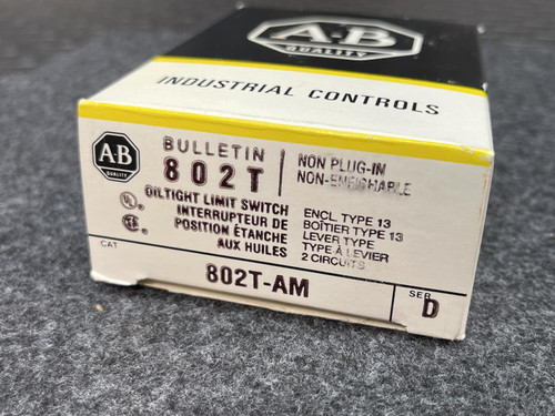 Allen-Bradley 802T-AM Series D Oil Tight Limit Switch NIB