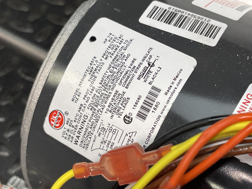 US Motors 1880 1/4 HP Condenser Fan Motor 460 VAC 825 RPM 6.5" Shaft