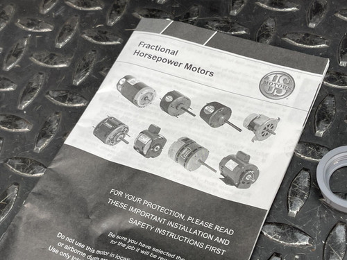 US Motors 1880 1/4 HP Condenser Fan Motor 460 VAC 825 RPM 6.5" Shaft