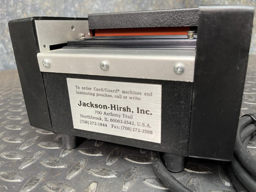 Jackson-Hirsh Card/Guard 5100 Card Laminator -Tested