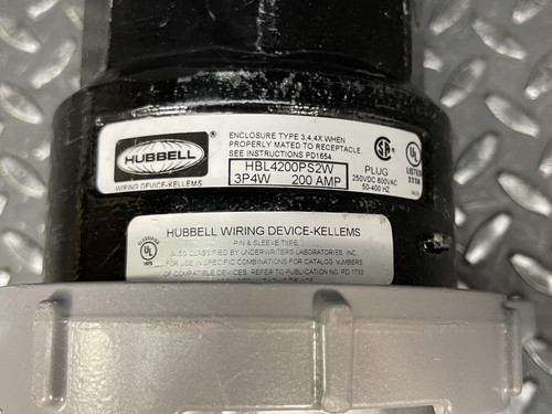Hubble HBL4200PS2W Plug 3P4W 200 Amp