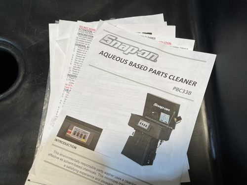 Snap-On PBC33A Composite-Thermal / Aqueous Cleaner, Parts Cleaner