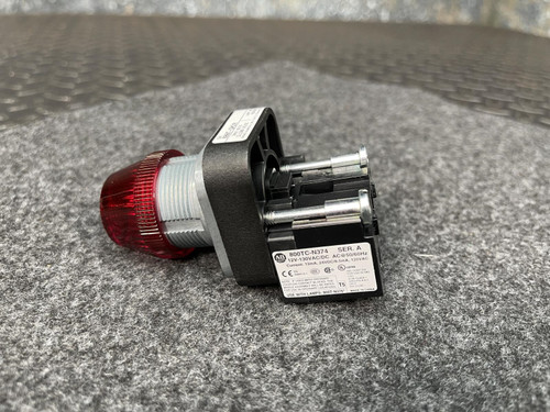 Allen Bradley 800T-QH2R Pilot Light 30mm 12-130V AC/DC LED RED