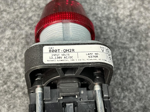 Allen Bradley 800T-QH2R Pilot Light 30mm 12-130V AC/DC LED RED
