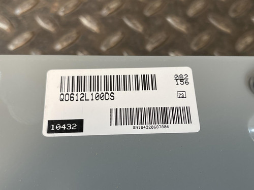 Square D QO Indoor Circuit Breaker Load Center QO612L100DS - Unused