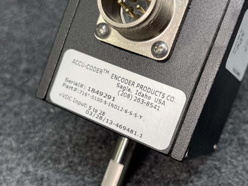Accu-Coder 716-0100-S-IND12-6-S-S-Y Incremental Shaft Encoder