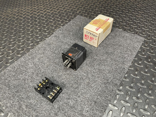 Warner Electric MCS-801-1 Power Supply 115VAC 90VDC w/ Socket Warner Electric MCS-801-1