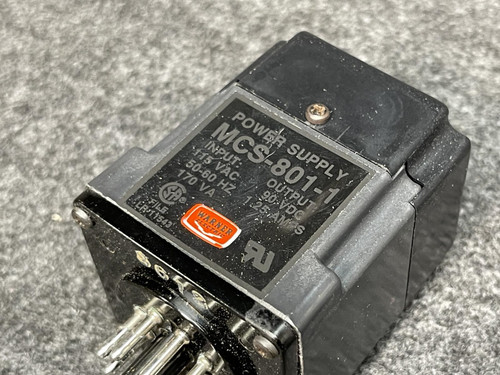 Warner Electric MCS-801-1 Power Supply 115VAC 90VDC w/ Socket