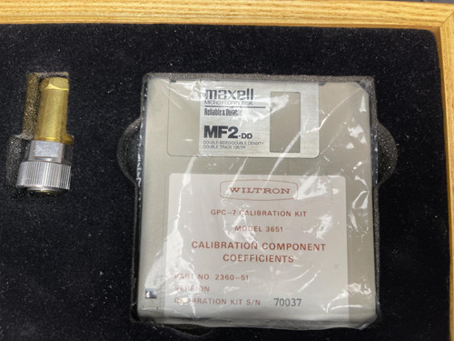 Wiltron Network Analyzer GPC-7 Calibration Kit Model 3651 w/ Wooden Case