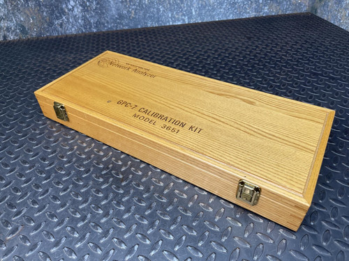 Wiltron Network Analyzer GPC-7 Calibration Kit Model 3651 w/ Wooden Case