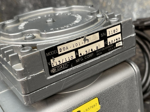 Gast Compressor / Vacuum Pump Model DOA-101-F8, Tested