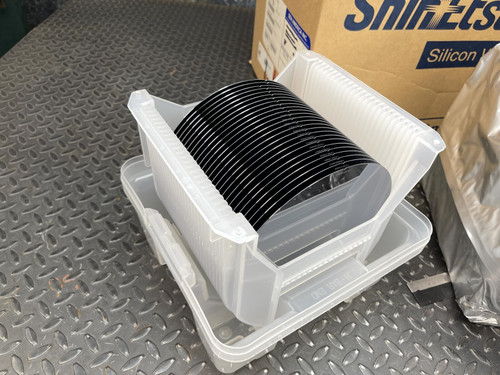 25 SEH 200mm P/Boron Silicon Wafer CZ Polished in 2 Cassettes