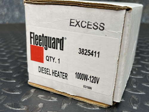 Fleetguard Diesel Block Heater 3825411, 1000W, 120V -Unused