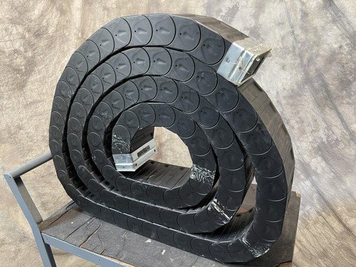 19 Foot - Nylatube Enclosed Cable Carrier Energy Chain 6" x 3" O.D. Wireway Nylatube Unknown