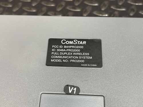 ComStar Eartec PRO2000 Full Duplex Wireless Intercom -Tested