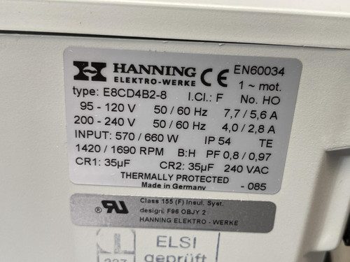 Leybold D4B Trivac Rotary Vane Dual Stage Vacuum Pump -Unused