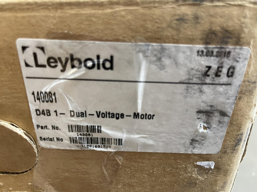 Leybold D4B Trivac Rotary Vane Dual Stage Vacuum Pump -Unused
