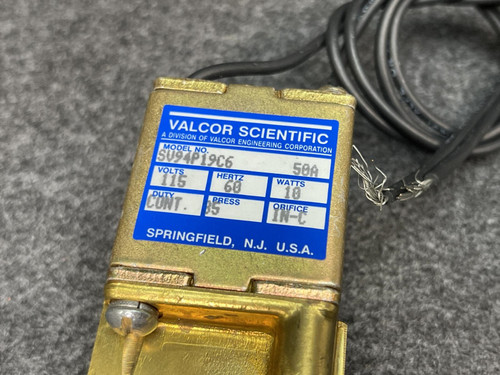 Valcor Scientific SV94P19C6 Solenoid Valve -Unused