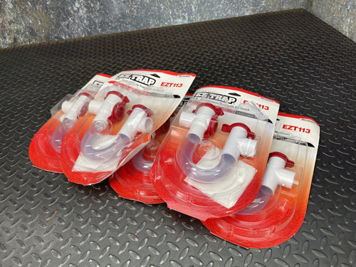 Five packs of Rectorseal EZ Trap 3/4" Condensate Trap, EZT113, from Obtainium Science Surplus, displayed on a textured metal surface.